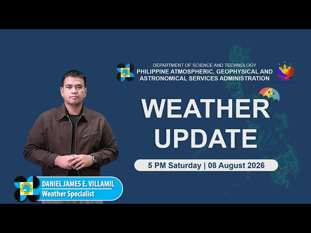 Public Weather Forecast issued at 5:00 PM | August 8, 2026 - Saturday