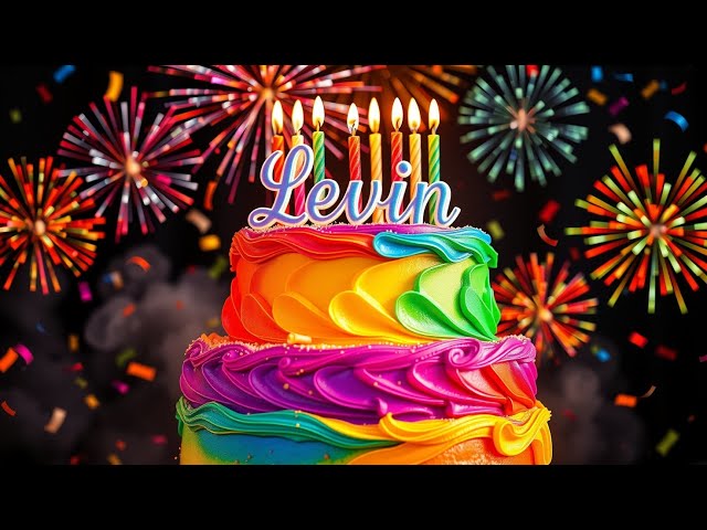 Zum Geburtstag viel Glück – Geburtstagslied für  Levin 🎉🎂 – Version 2