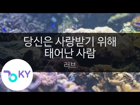 당신은 사랑받기 위해 태어난 사람 - 러브(You are born to be loved - Love) (KY.99779) / KY Karaoke