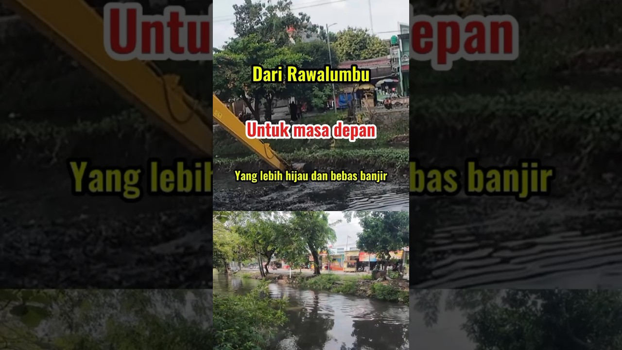 Нормализация реки Равалумбу в Бекаси | От засоренной реки к новой надежде