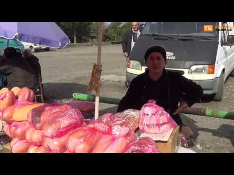 ფოთში გარემოვაჭრეები  ბაზრის ტერიტორიაზე შესვლას აპროტესტებენ