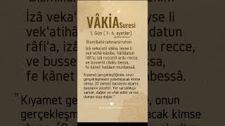 Vakia Sûresi 1-6 Ayetler Okuyanlar Beğenmeyi Unutmasın...