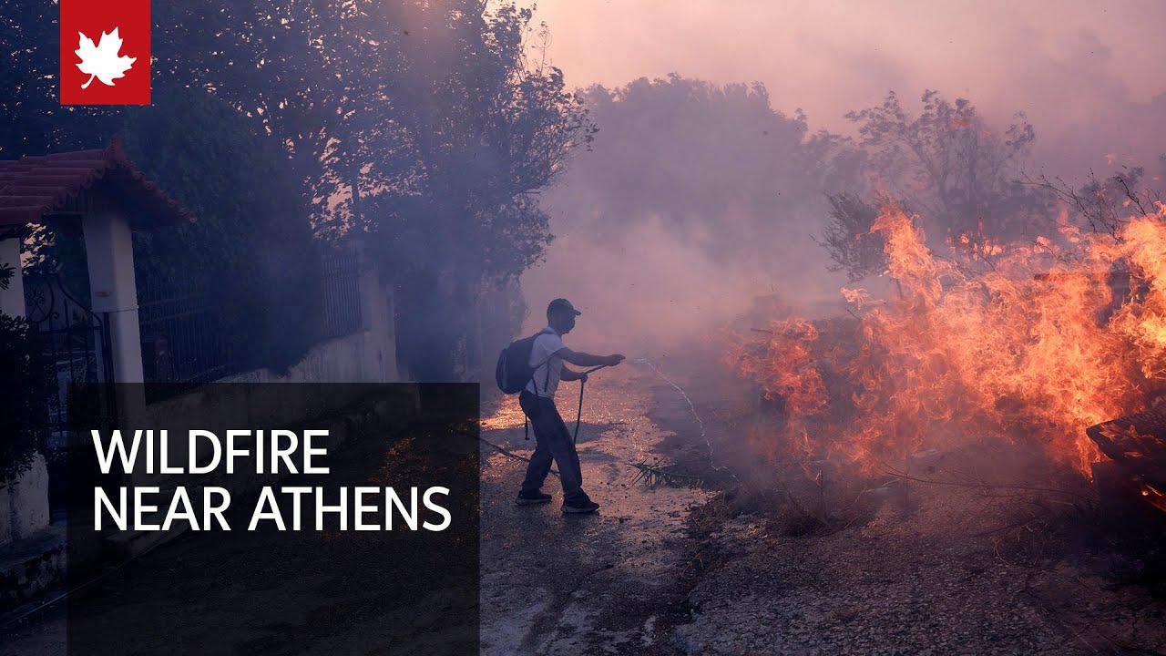 Athens wildfire reaches suburbs forcing hundreds to evacuate