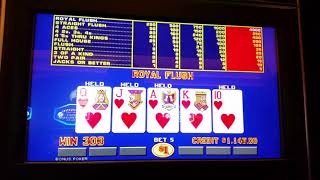Game King Video Poker Jacks or Better Royal Flush