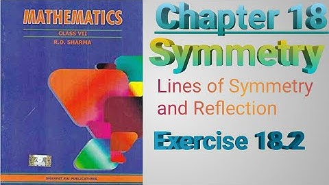 Class VII/ Chapter 18/ Symmetry/ Exercise 18.2/@M.SLifelearning