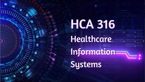 HCA 316 Module 2 Video 1