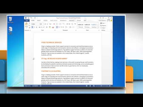How to change Paper size in Microsoft® Word 2013 in Windows® 7