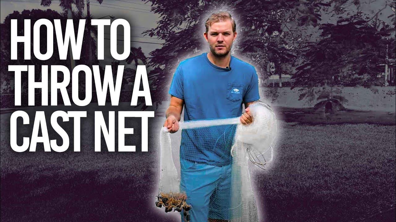 QUICK HOW TO Throw an Eight Foot Cast Net YouTube