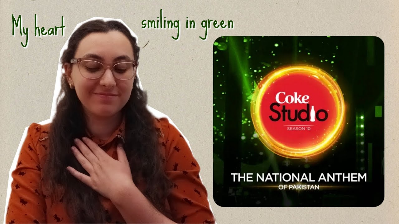 Qaumi Tarana • Coke Studio's version • Arab girl Reaction • Pak Sarzameen Shad Baad • Goosebumps 🤍💚
