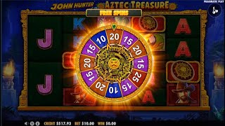 First Bonus on NEW SLOT John Hunter and the Aztec Treasure - BIG CRYPTO WIN screenshot 4