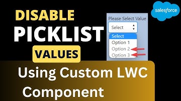 Salesforce LWC: How to Disabled Picklist Values using LWC? @SalesforceHunt  | #lwc | #summer23