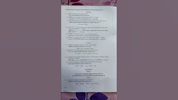 CBCS/ B.Sc/ Hons/ Programme/ 1st Sem/ WBSU CHEMISTRY (GE1/DSC1) QUESTION PAPER 2024-25