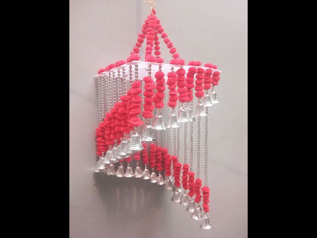 Red Color Diwali Decorative Handmade Jhumar