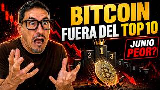 Bitcoin FUERA del Top 10… y junio puede ser PEOR