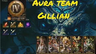 Dragonheir Temporal Vortex AURA 3B damage team with Gillian