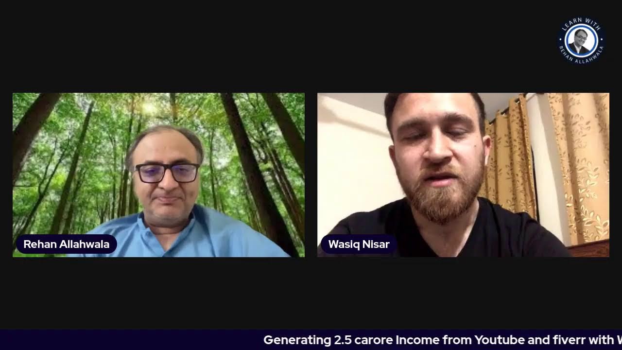 Thumbnail for Generating 2.5 carore Income from Youtube and fiverr with Wasiq Nisar