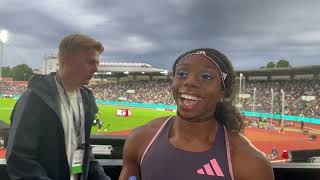 Brittany Brown Beats Shericka Jackson, MarieJosée Ta LouSmith In 200m At Diamond League Oslo 2024