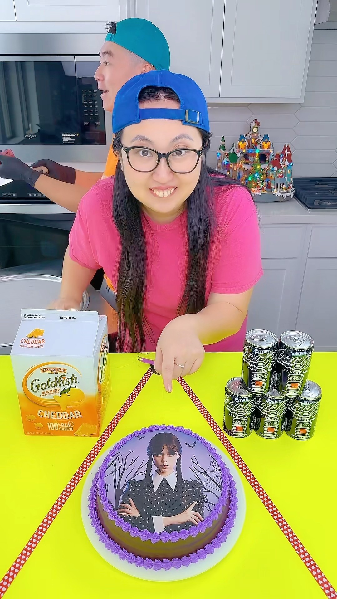Wednesday Addams cake vs MrBeast ice cream challenge!? #funny by Ethan Funny Family