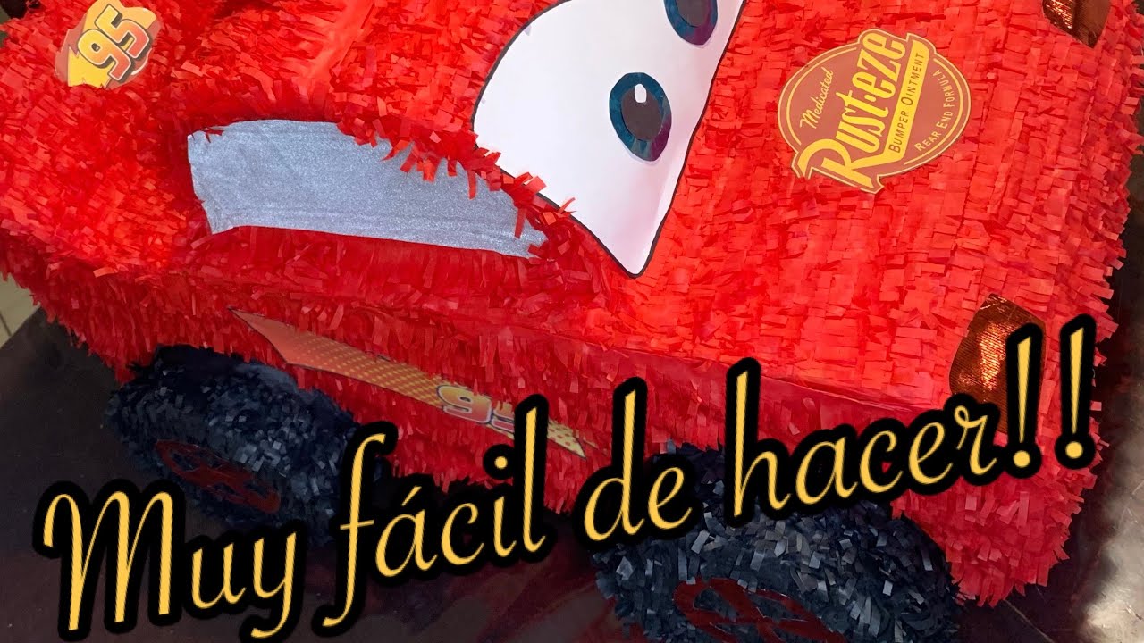 Piñata de Rayo McQueen muy sencilla!
