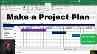 How to Make a Project Plan in Excel.
