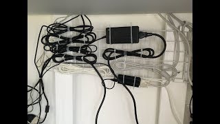 【DIY】100均グッズを使ったケーブル＆コードの簡単にすっきりする収納方法♡～Easy to store cables & cords clearly.