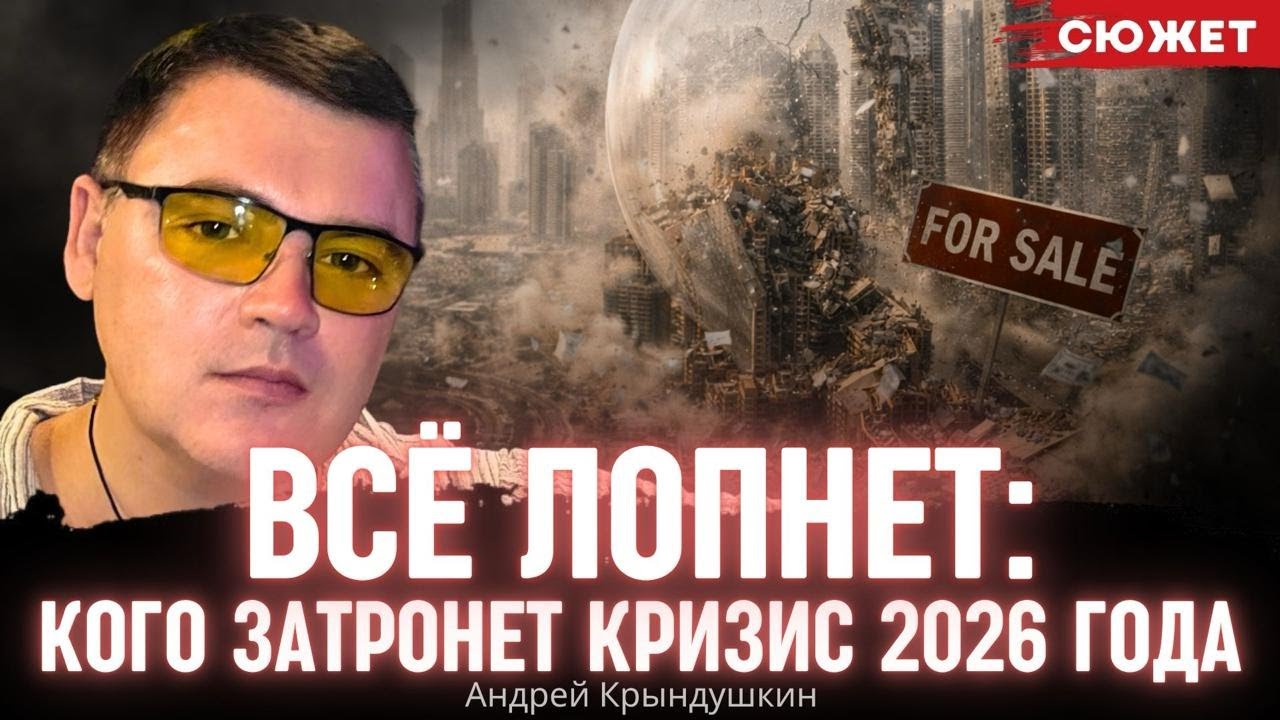 Всё лопнет: Кого затронет мощнейший кризис 2026 года. Андрей Крындушкин