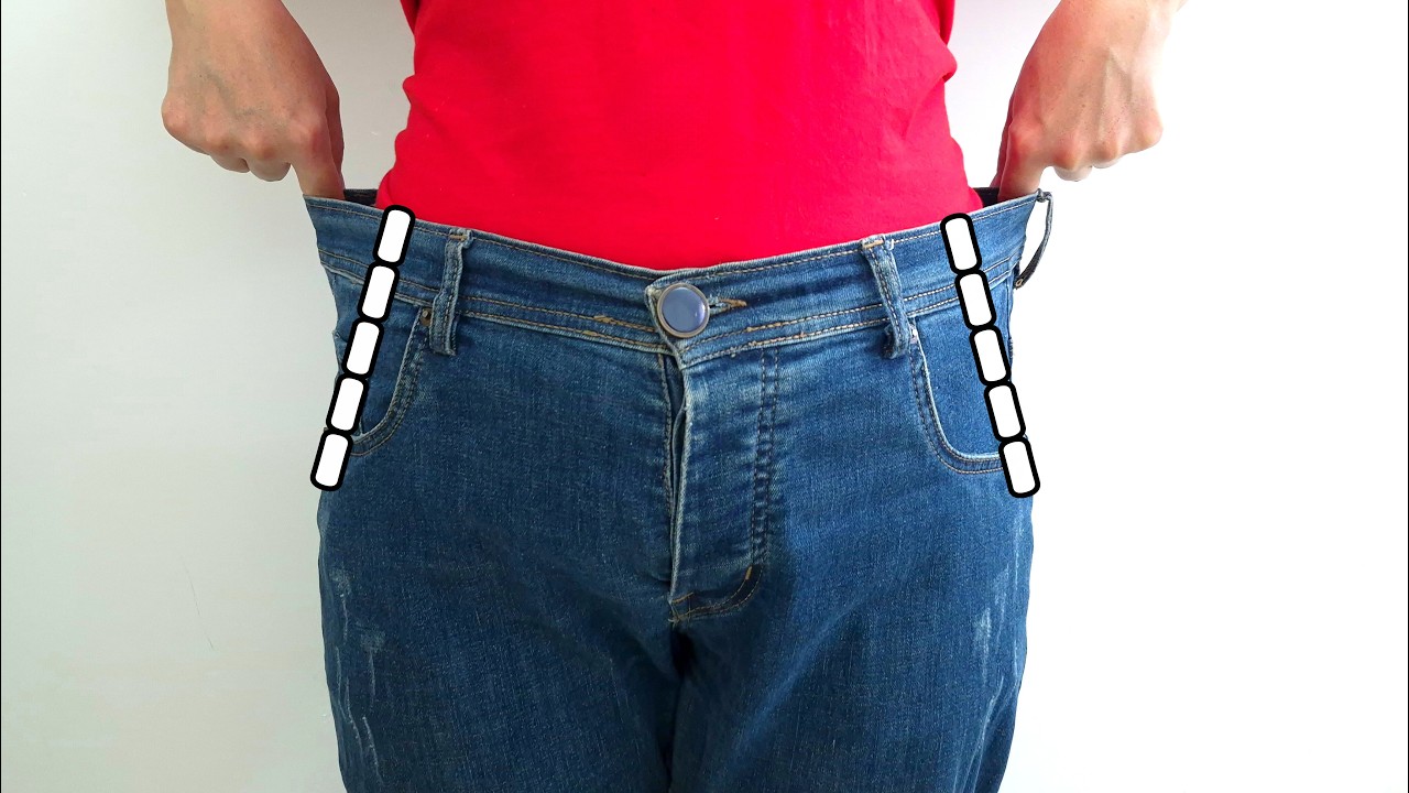How to shrink your jeans at the waist discreetly and beautifully! A ...