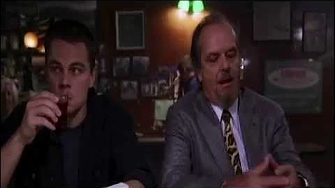 The Departed (2006) - Jack Nicholson - LeonardoDiCaprio - Bar Scene