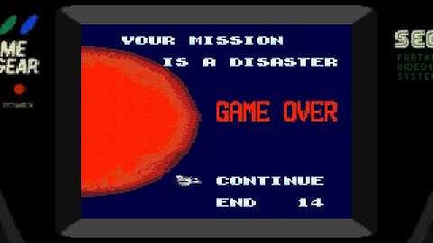 Game Over: Aerial Assault (Sega Game Gear)
