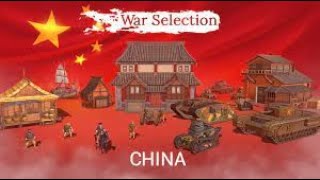 War Selection - China valley Wonder - all top units gameplay - enemy airplane frenzy