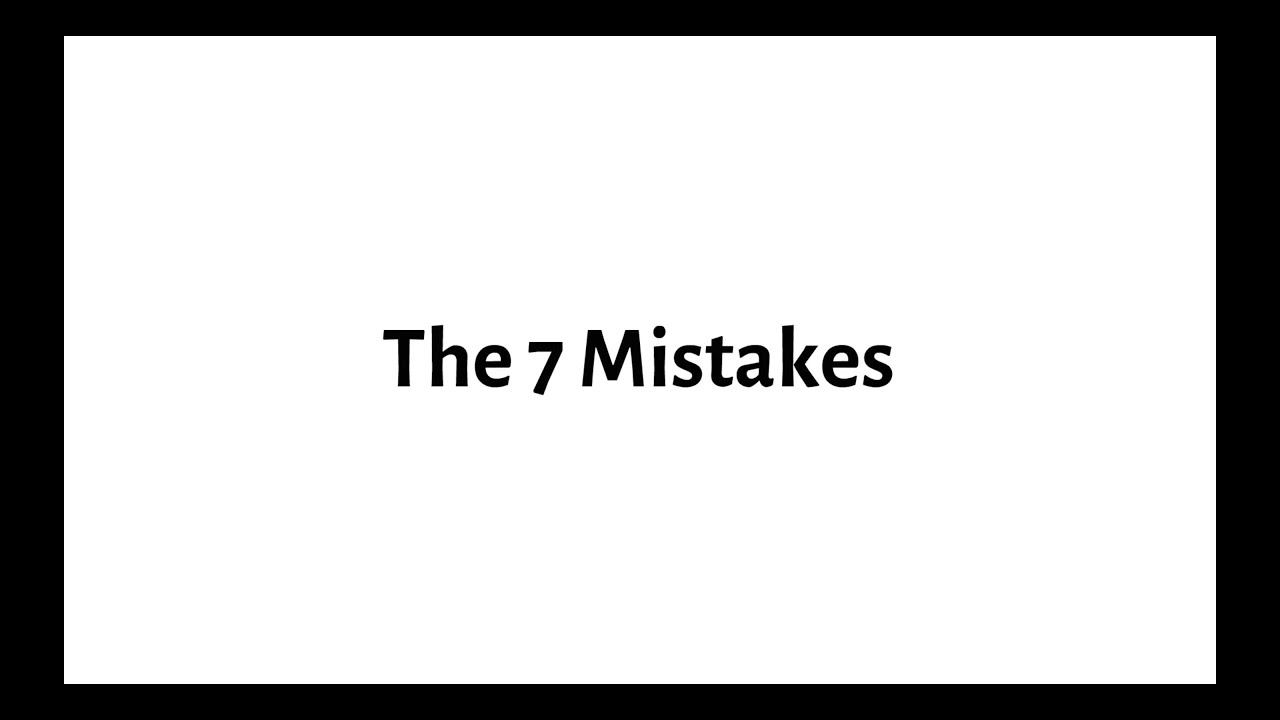7 Common Mistakes Made By Business Owners When Selling Their Business