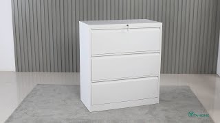 Best Selling 3 Drawer Lateral File Cabinet With Lock  Metal Stainless Steel Lateral Filing Cabinet