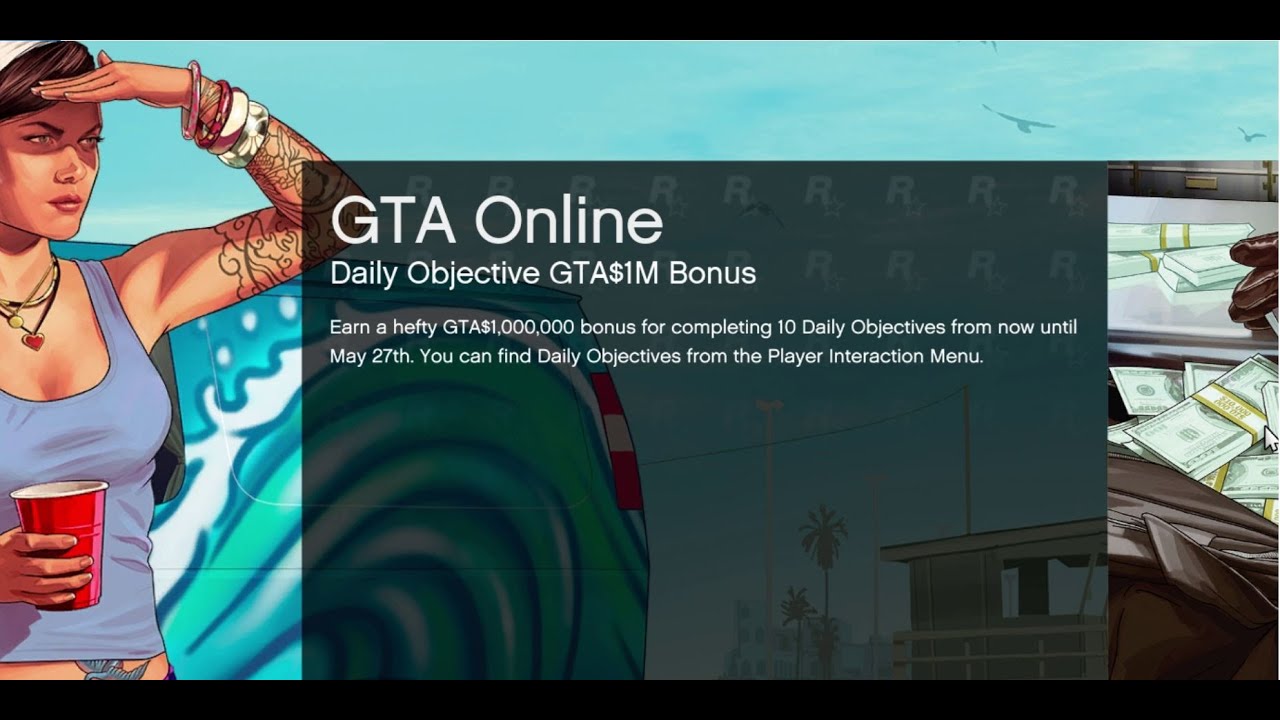 How to Get $1,000,000 Million Dollar while completing Daily Objective Mission in GTA - 5 | Xiza