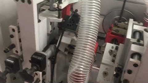 HICAS HC468J edge banding machine with corner rounding and pre milling