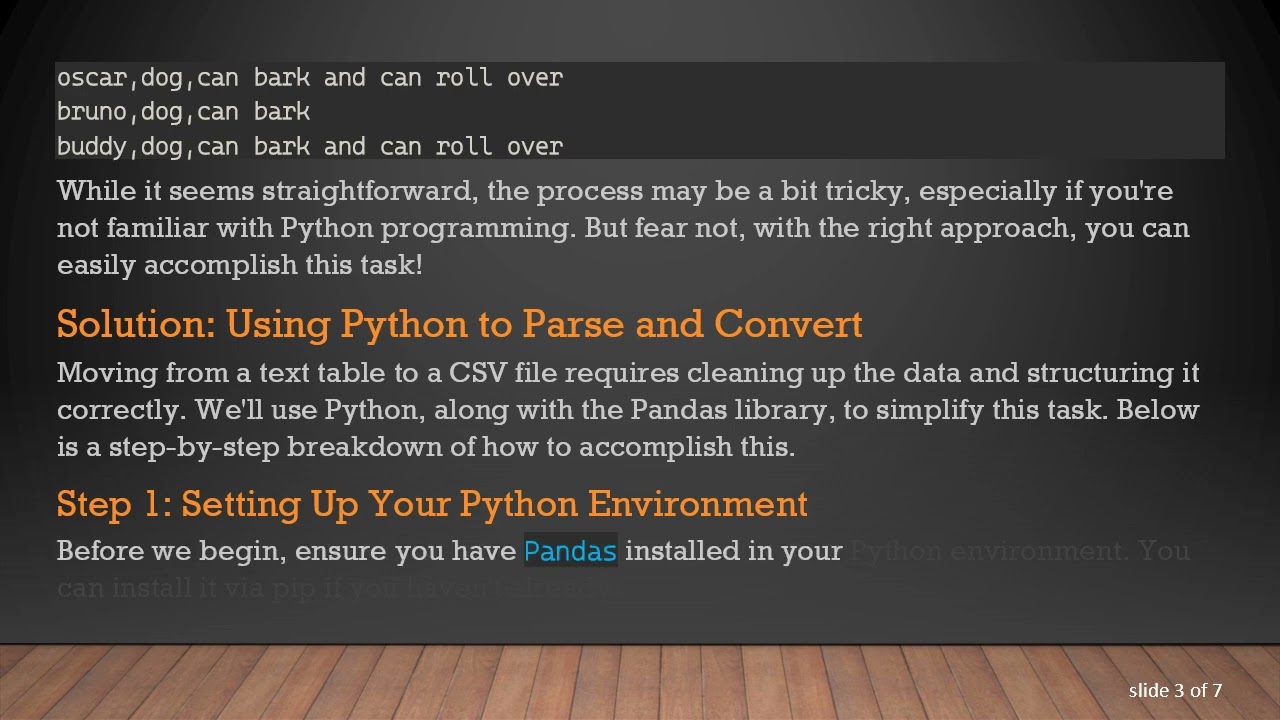 Converting Text Tables to CSV Files: A Simple Guide Using Python