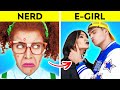 POOR NERD VS POPULAR E GIRL Valentine S Date With E BOY Crush Beauty Makeover By 123GO CHALLENGE 