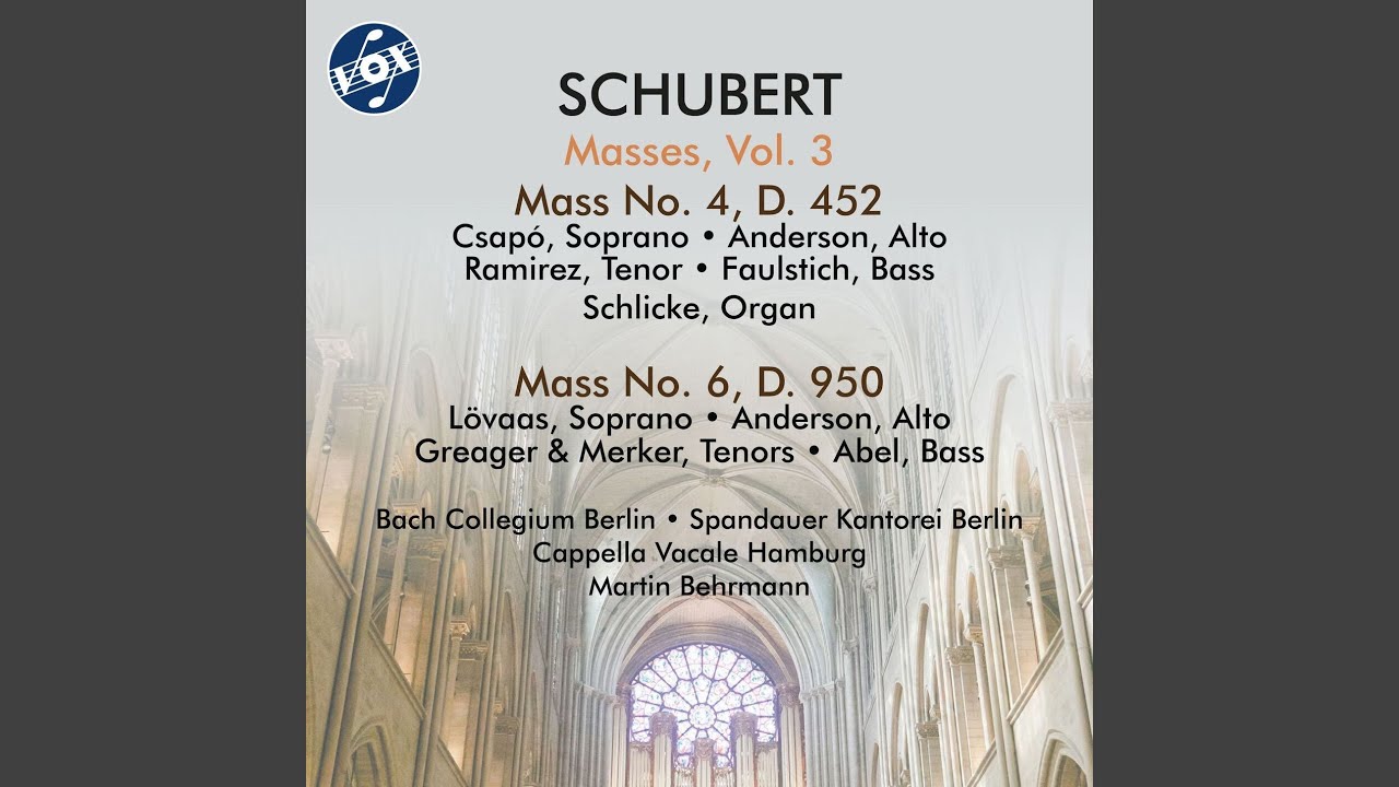 在 YouTube 上观看 Mass No. 6 in E-Flat Major, D. 950: V. Benedictus