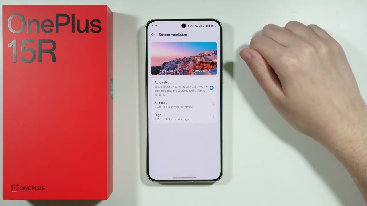 OnePlus 15R: How to Change Screen Resolution