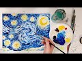 Acrylic Painting For Beginners Impressionism The Starry Night Van Gogh Cropped 