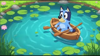 Floating with Bluey 🌸 Relaxing Lofi Moments in a Lily Pond 🍃 Calm Chill Mix #BlueyChill #LofiVibes