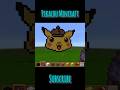 Mincraft pixel art🎨 make a Pikachu #shorts #minecraft