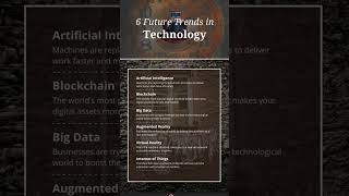 6 Future Trends In Technology #computer #computercourse #computerknowledge #technology #ai #aitools