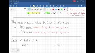 Linear Functions: Function Notation  |  Algebra 1