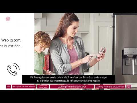 [LG Réfrigérateur] Dépannag d’une fuite à l'intérieur
