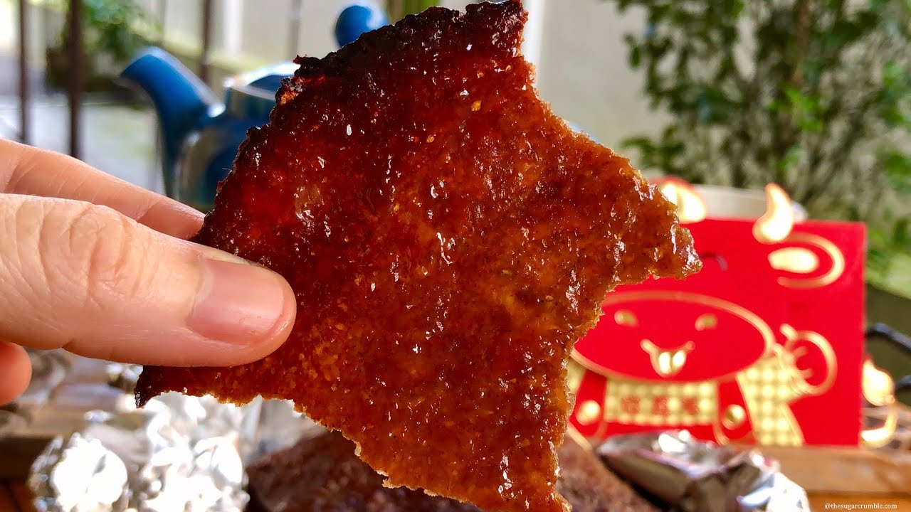 Easy Homemade Bak Kwa TheSugarCrumble YouTube