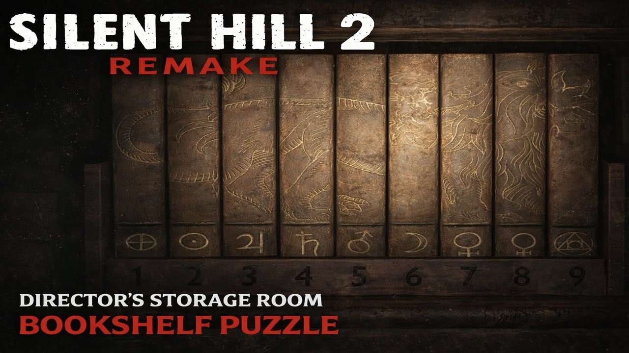 Silent Hills 2 Remake Director's Storage Room Bookshelf Puzzle