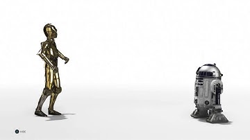 STAR WARS Battlefront R2-D2 C-3PO screensaver.