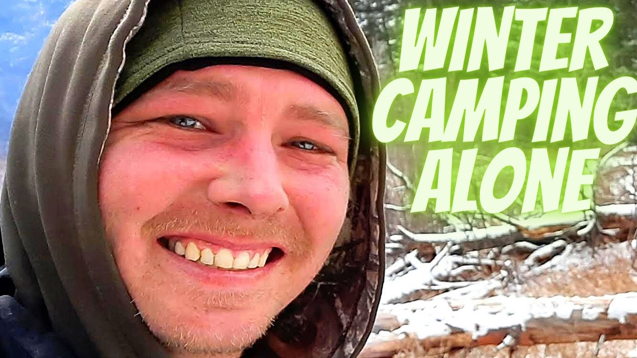 Winter Camping Alone YouTube