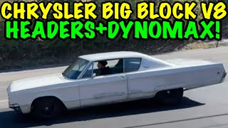 1968 Chrysler Newport BIG BLOCK V8 w/ LONG TUBE HEADERS & DYNOMAX SUPER TURBO MUFFLERS!