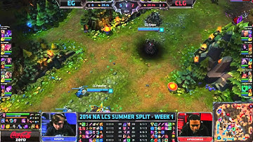 EG vs CLG - 2014 NA LCS Summer W1D2